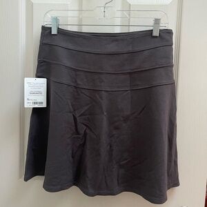 Athleta Ponte Twill Skirt Charcoal